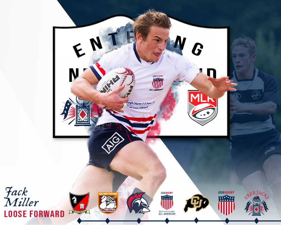 Free Jacks Confirm Promising USA Collegiate Standout, Jack Miller, for 2021 Season of Major League Rugby