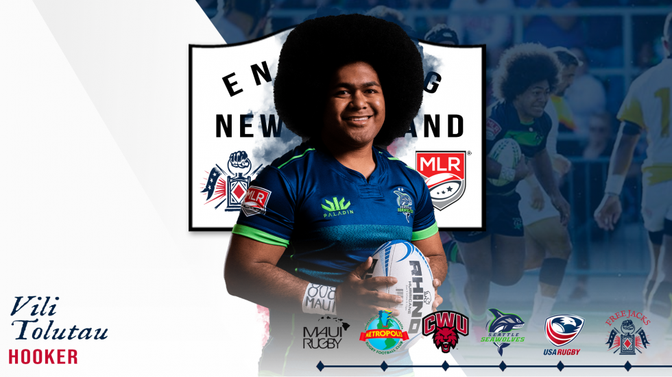FREE JACKS WELCOME BREAKOUT MLR HOOKER, VILI TOLUTA’U, TO NEW ENGLAND FOR THE 2021 MAJOR LEAGUE RUGBY SEASON