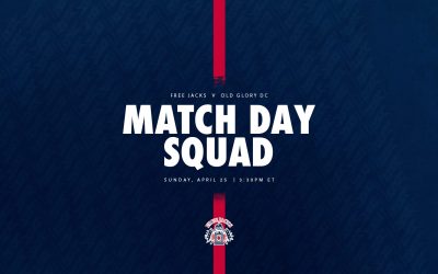 Free Jacks Named to face Old Glory DC this Sunday