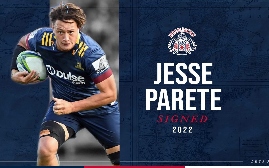 Highlanders And Chiefs Loose Forward, Jesse Parete, Joins The Free Jacks On A Two Year Contract