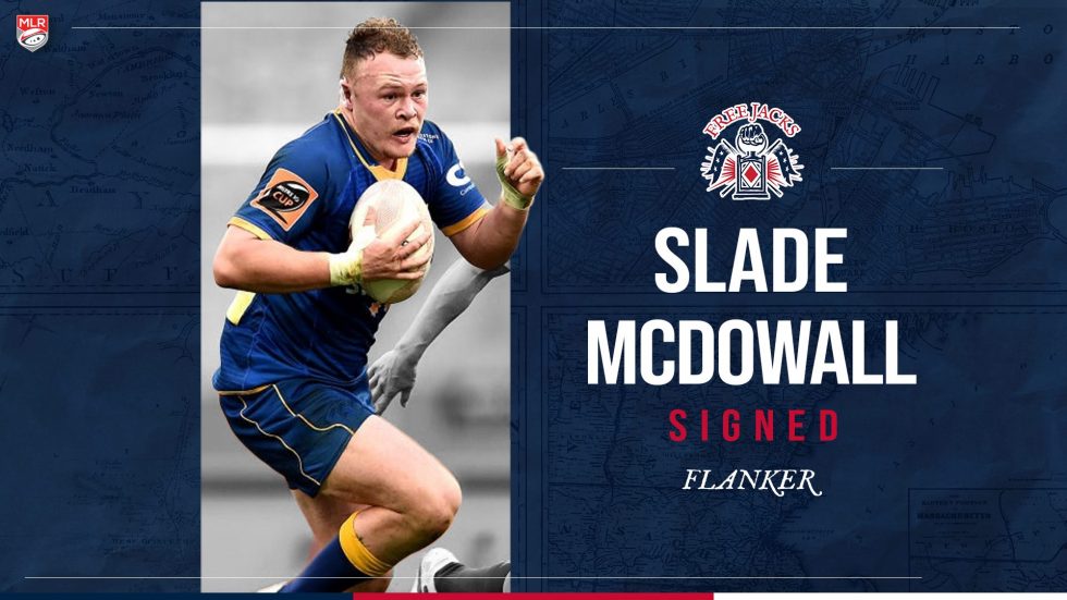 Free Jacks Sign Highly Rated New Zealand Flanker, Slade McDowall, through 2024
