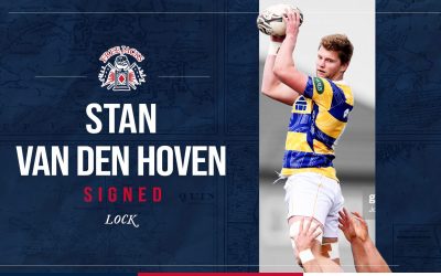 Former Bay of Plenty and Chiefs Lock, Stan van den Hoven, Signs With New England Through 2023