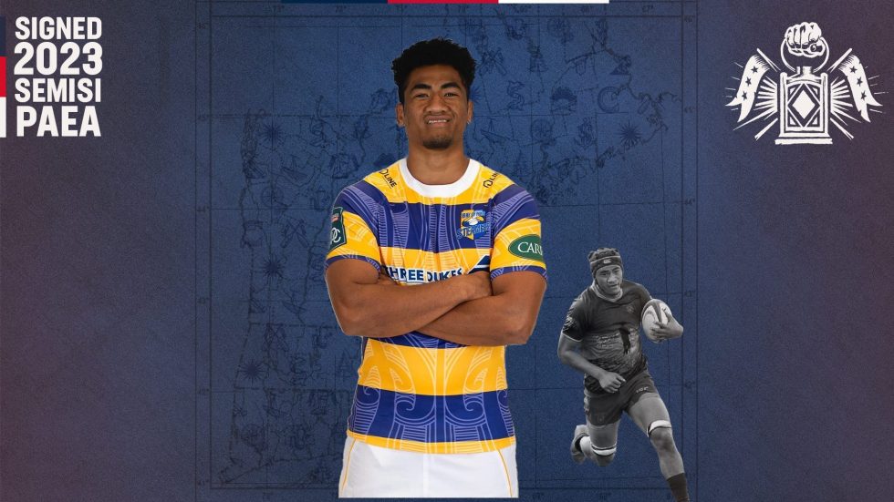Free Jacks Sign Tongan Lock and Backrower Semisi Paea