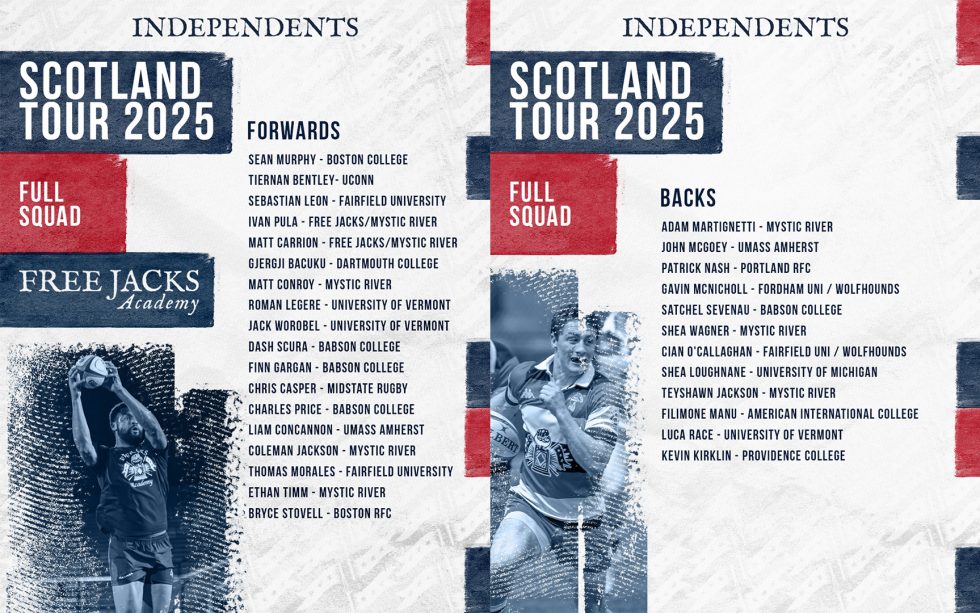 Free Jacks Academy Full Squad Announced for Scotland Tour