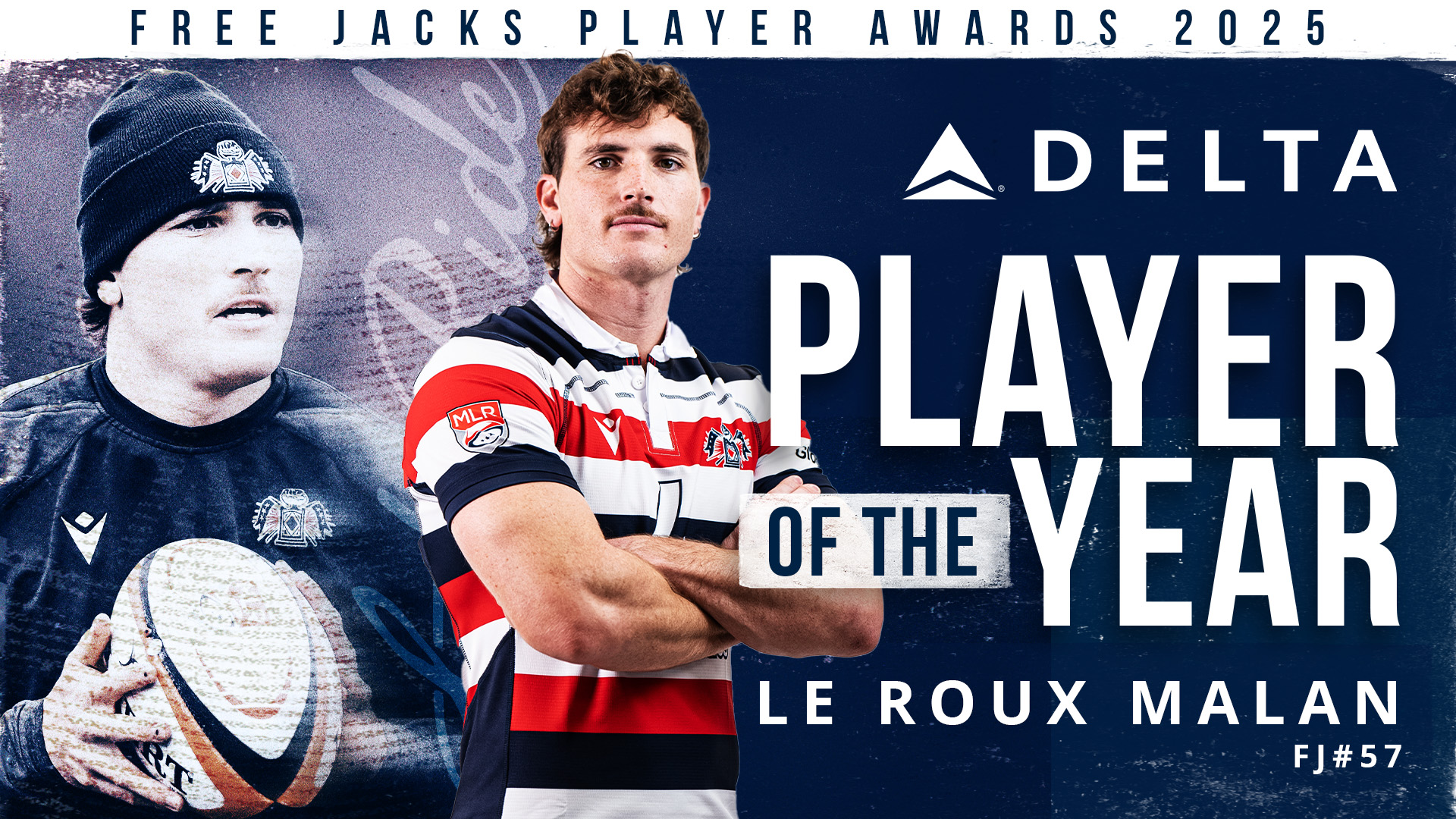 Free Jacks Delta Player of the Year Malan